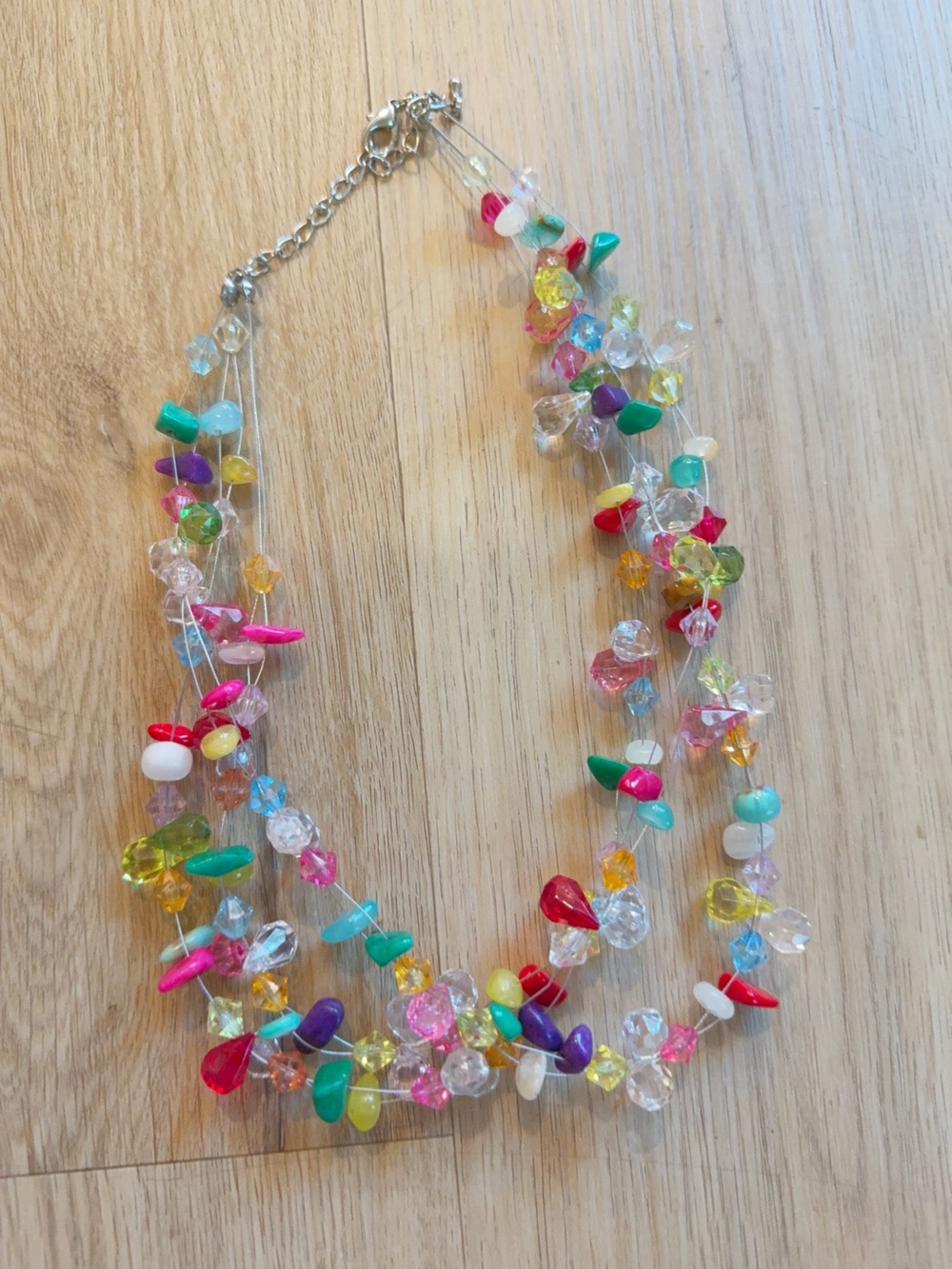 Multicolor Beaded Statement Necklace - Bright Festival Style